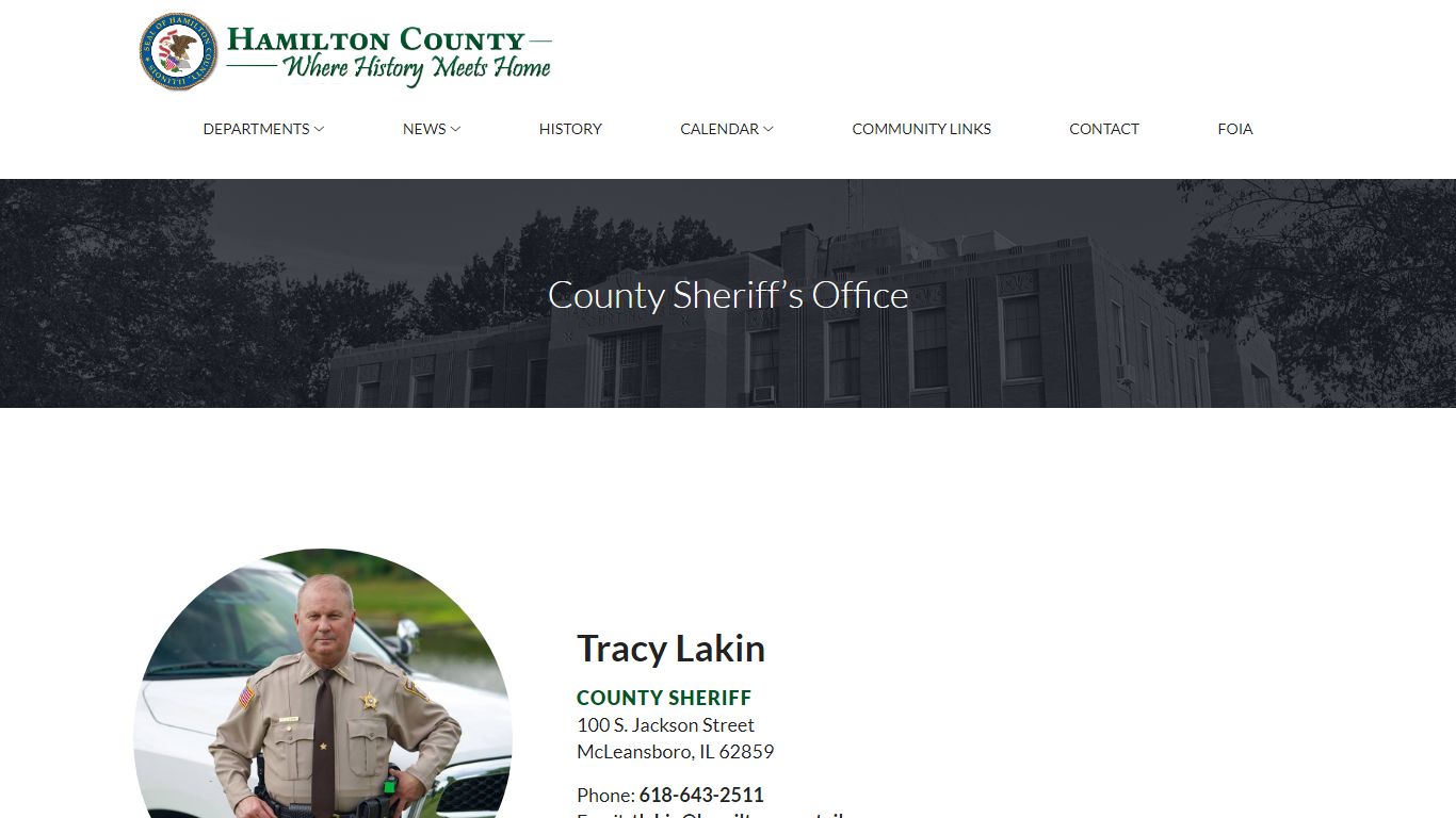 County Sheriff’s Office - Hamilton County IL